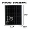 41 Shot Glass Display Case Holder Bar Collection Cabinet Wall