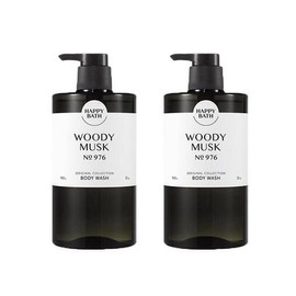 Happy Bath Original Collection Woody Musk Body Wash 910g (2 bottles) / 해피바스 오리지널컬렉션 우디머스크 바디워시 910G 2개