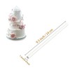 Rotupap 12pcs Cake Dowel Rods - 9.5inch Plastic Reusable Cake