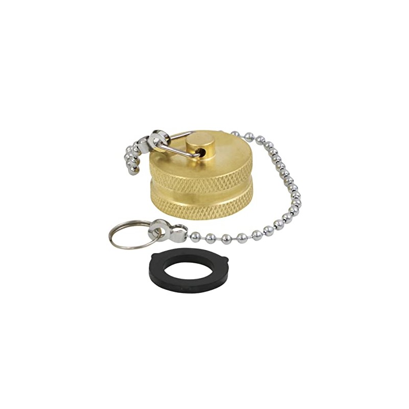 Supply Giant H69-56DX Garden Hose Cap W/Chain & Washer, 3/4"