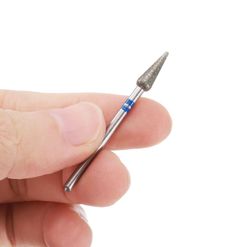 HARFINGTON 120-140 Grits Diamond Grinding Bit 4.2mm Bullet-Head 2.35mm Shank