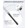 Erinde Máscara de Pestañas de Tubo de Acero, No Enrolla