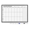 Navaris Weekly Planner White Board - 24" x 36" Magnetic