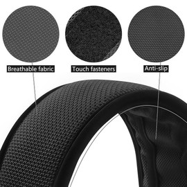 Musiin Guitar Weight Reduction Shoulder Pad, Wider Weight Reduction Strap for Guitar Straps, Shoulder Bags, Removable Shoulder Pad, Helps Relieve Shoulder Pain (Black)