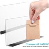 NUOLUX 6pcs L Shape PVC Clear Plastic Convenience Store Display