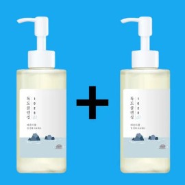 Round Lab 1025 Dokdo Cleansing Oil 200ml+200ml Sebum Care / 라운드랩 1025 독도 클렌징 오일 200ml+200ml 피지 케어