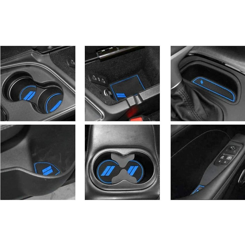 VINCON Cup Holder Liner Insert Mat Accessories for Dodge Challenger