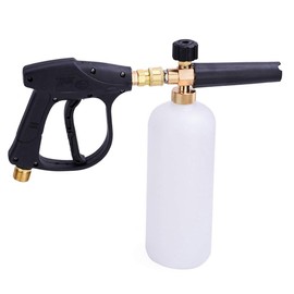 Snow Foam Lance Car Washer Foam Bottle with Pressure Washer Gun Adjustable Nozzle Soap Dispenser 1/4 Inch Quick Release Connector (with Foam Lance Gun)