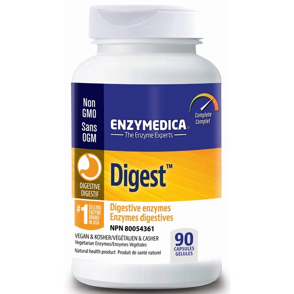 Enzymedica - Digestive Enzyme Supplements, 90 Capsules - Enzymes for Digestion and Bloating Supplement - Gas and Bloating Relief for Men and Women - Stomach Gas Relief and Bloating - Digestive Support