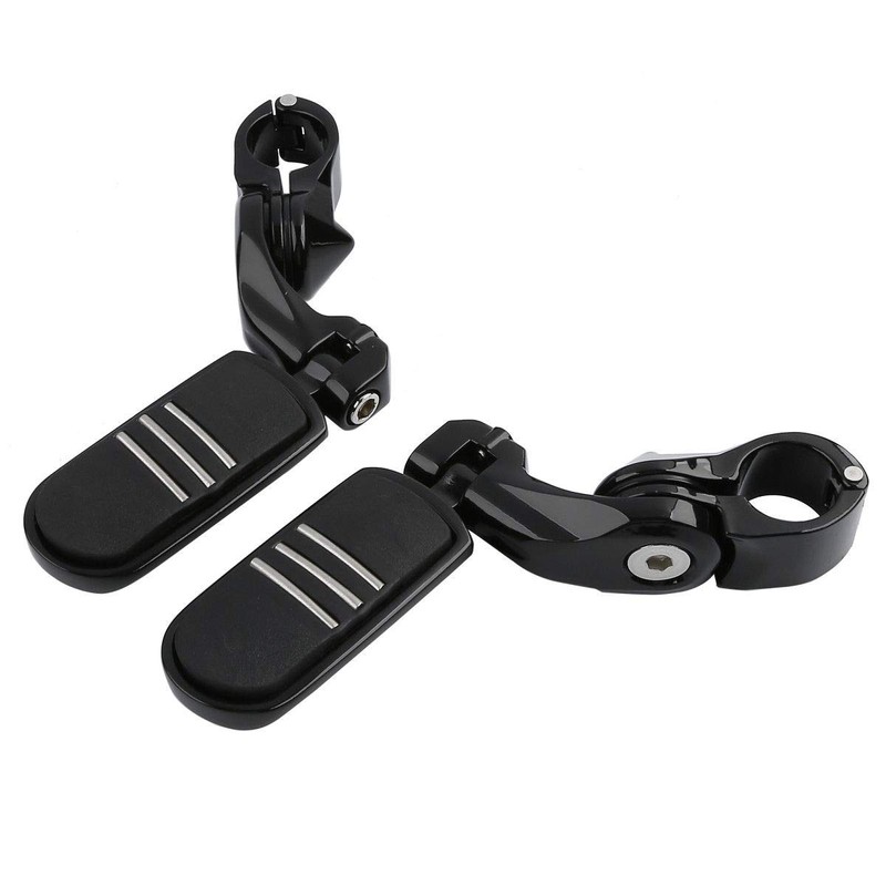 XFMT Black 1-1/4" 32mm Motorcycle Short Angled Highway Engine Guard
