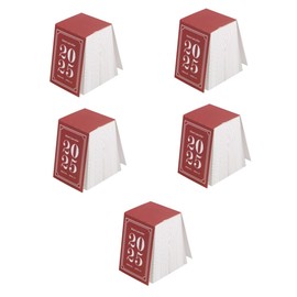 Tofficu 5pcs 1 Desk Calendar 2025 Mini Calendar Countdown Tear-off Home Office Planner