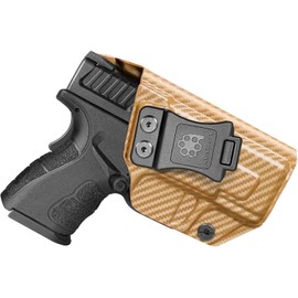 Amberide XD Mod.2 IWB Holster, Tough Kydex–Boltaron Inside Waistband Holster Fit Springfield XD MOD.2 3" Sub-Compact 9mm/.40 Pistols, Defined Retention Click & 0–30° Cant Adjustment, Made in USA