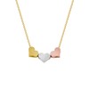 Generations Message Card, 3 Hearts Necklace, Gold Chain (Box) Mother's