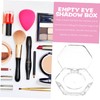 PACKOVE 4Pcs Refillable Hexagon Empty Eyeshadow Pans Makeup Containers for
