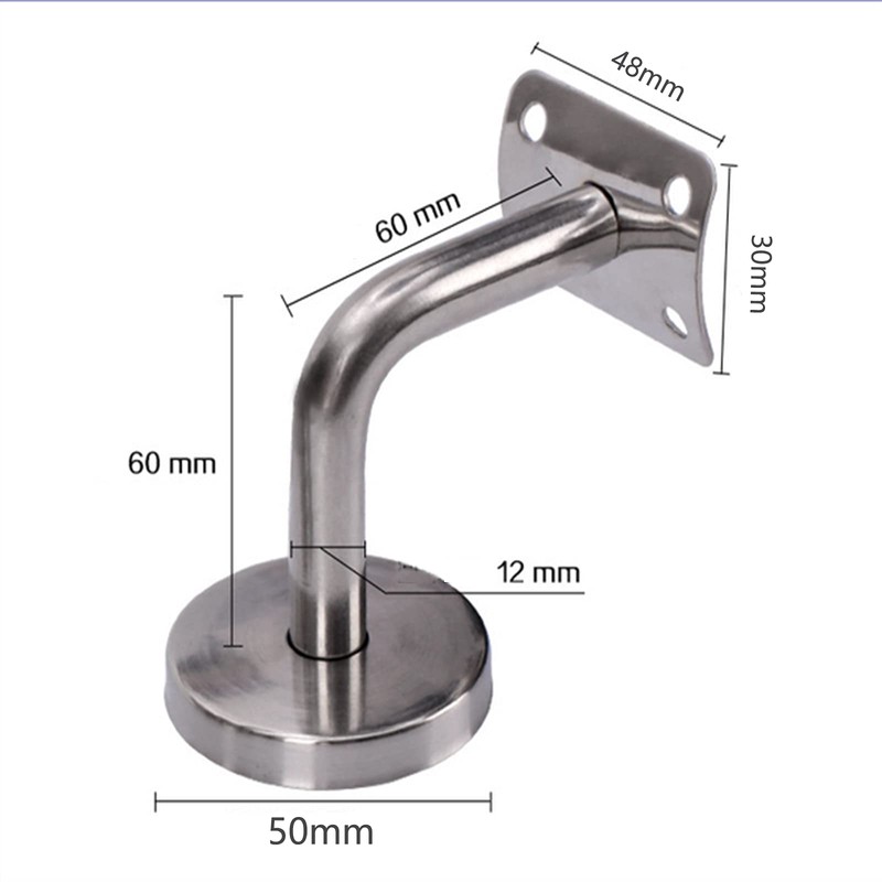 Set of 4 Handrail Brackets Stainless Steel Handrail Brackets Handrail
