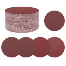 Kozelo 100er Pack Schleifscheiben-Set 125 mm 5 Zoll 60/80/120/180/240 Körnung Klett- und Schleifpapier für Trockenbauschleifer Holz Metall