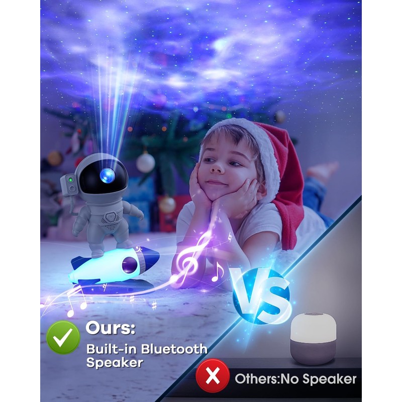 Astronaut Star Projector Night Light - Space Buddy Projector, APP&Remote