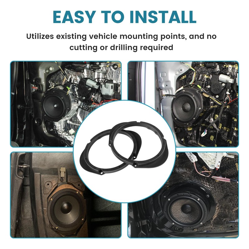 NuIth 5x7 or 6x8 to 6.5” Front Rear Door Speaker
