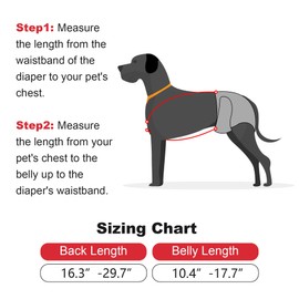 2Pcs Dog Diaper Suspenders Dog Diaper Suspenders for Diapers Adjustable Dog Suspenders Diaper Keeper Suspenders Female Dog Diaper Suspenders for Dog Diapers Skirts Dresses Pants Clothes (Large)