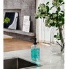 JASAI 18Oz Glass Soap Dispenser with Black Rust Proof Pump,