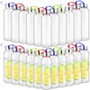 Zubebe 20 Pcs Reusable Clear Water Bottles Bulk with Stainless