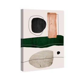 Wynwood Studio Abstract Wall Art Canvas Prints 'Somon' Paint Home Décor, 20" x 30", White, Green