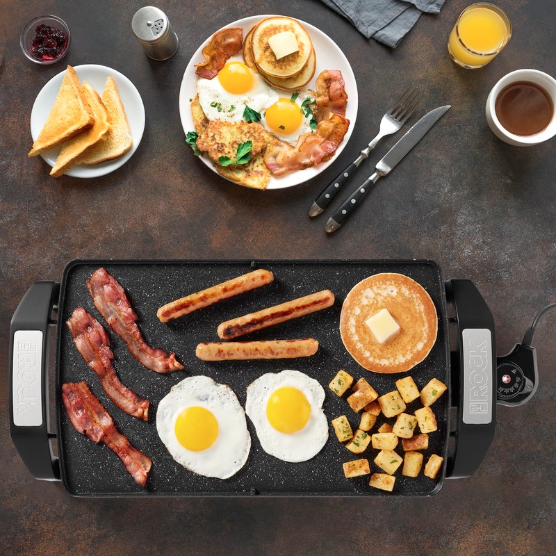 Starfrit The Rock Electric Reversible Grill & Griddle - Rock.Tec