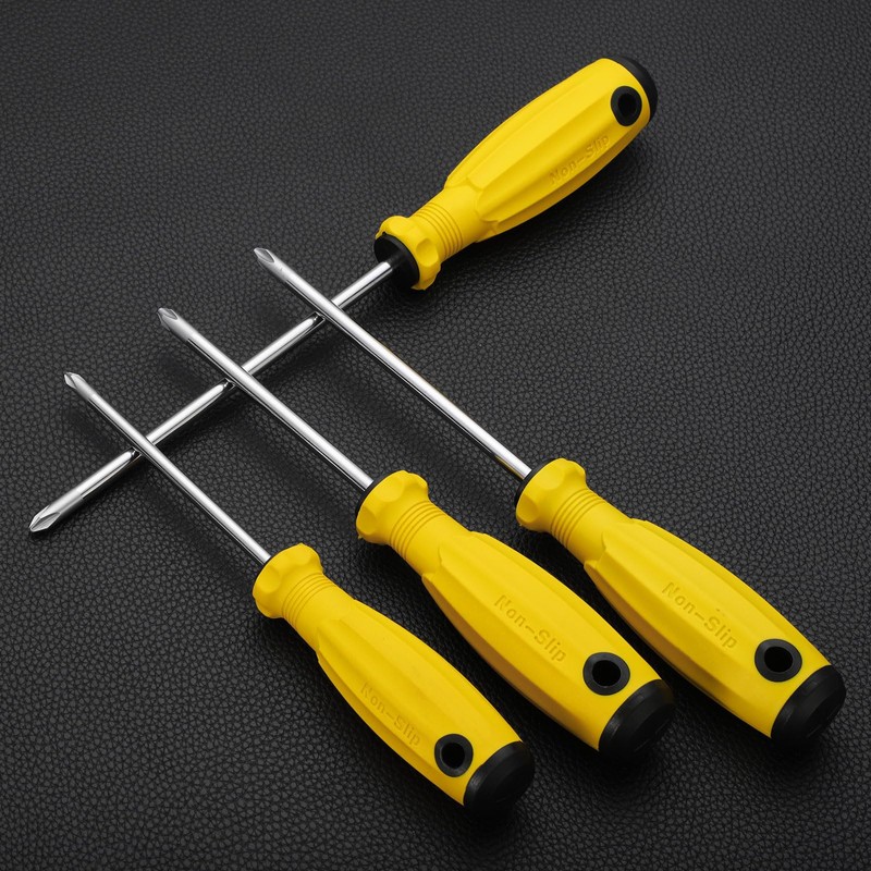 sourcing map PH2 Phillips Screwdriver #2 12.4" Magnetic Screwdrivers 7.9"