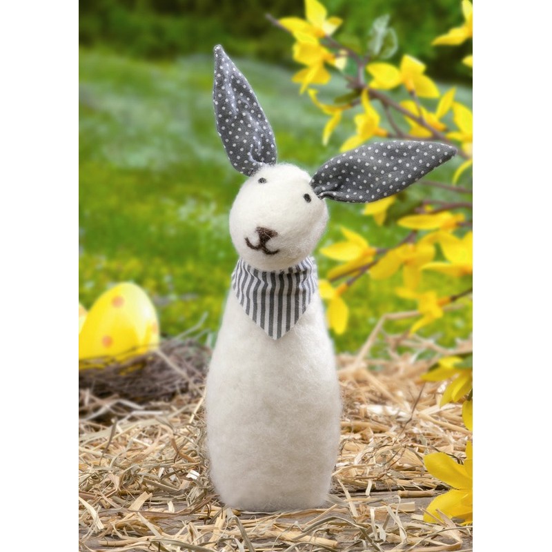 Glorex Felt Pad Ready Mixed Patterned Rabbit Cream Multi –