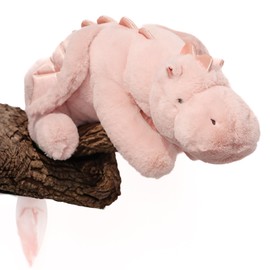 YOUBLEK 40In 2Lb Weighted Stuffed Animals,Cute Plush Dragon,Weighted Stuff Dinosaur Toy for Kids Adult Gift or Decoration (5lb, Pink)