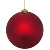 VEPATIM 2 Christmas Baubles XL Plastic Matte Red Diameter 15