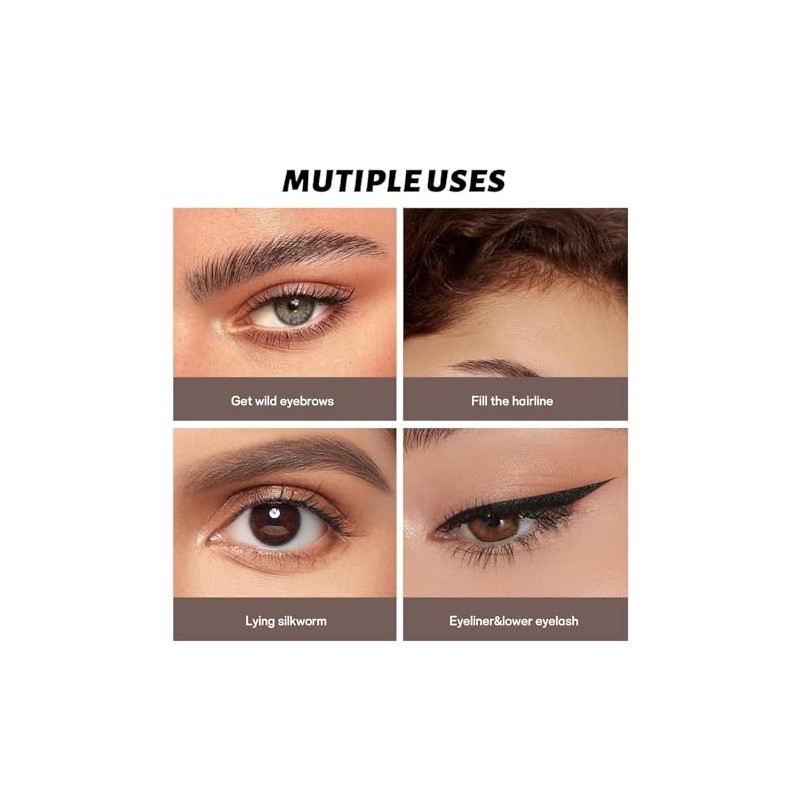 Lápiz de cejas, 2 lápices de microblading para cejas a