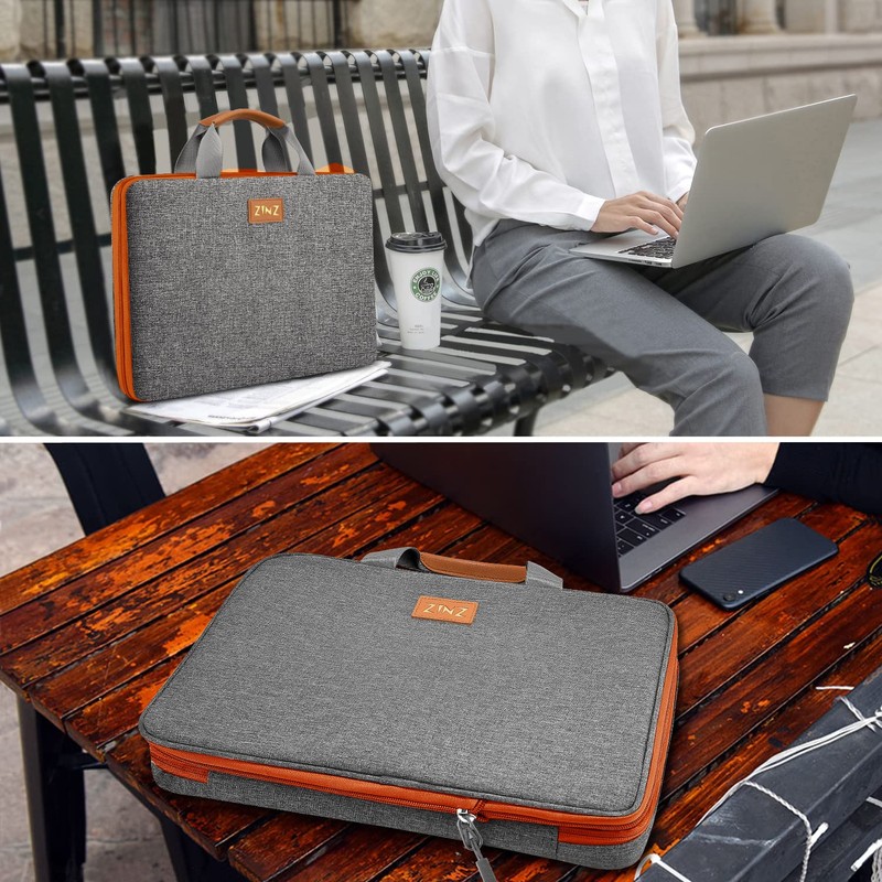 ZINZ Slim Expandable Laptop Case 15.6 Inch Sleeve Upgraded Protective