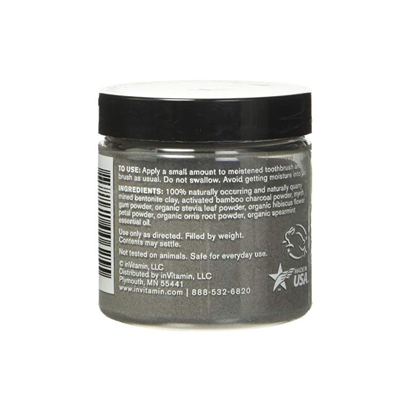 InVitamin Natural Whitening Activated Charcoal Powder for Teeth and Gums
