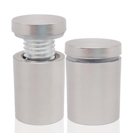 5/8 x 1-1/8 Inch Standoff Wall Mounts for Glass - Lantee 50 Pcs Stainless Steel Sign Standoff Mounting Hardware Screws, 16 x 30mm