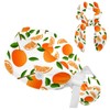 Working Caps with Bow Scrunchies,Fruit Orange Slices Bouffant Scrub Turban