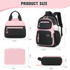 Bevalsa School Backpack for Girls, Bookpack with Bento Lunch Box,