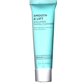 Global Beauty Care Smooth & Lift Collagen Facial Cleanser with Peptides, Hyaluronic Acid & Squalane 2fl.oz 60ml