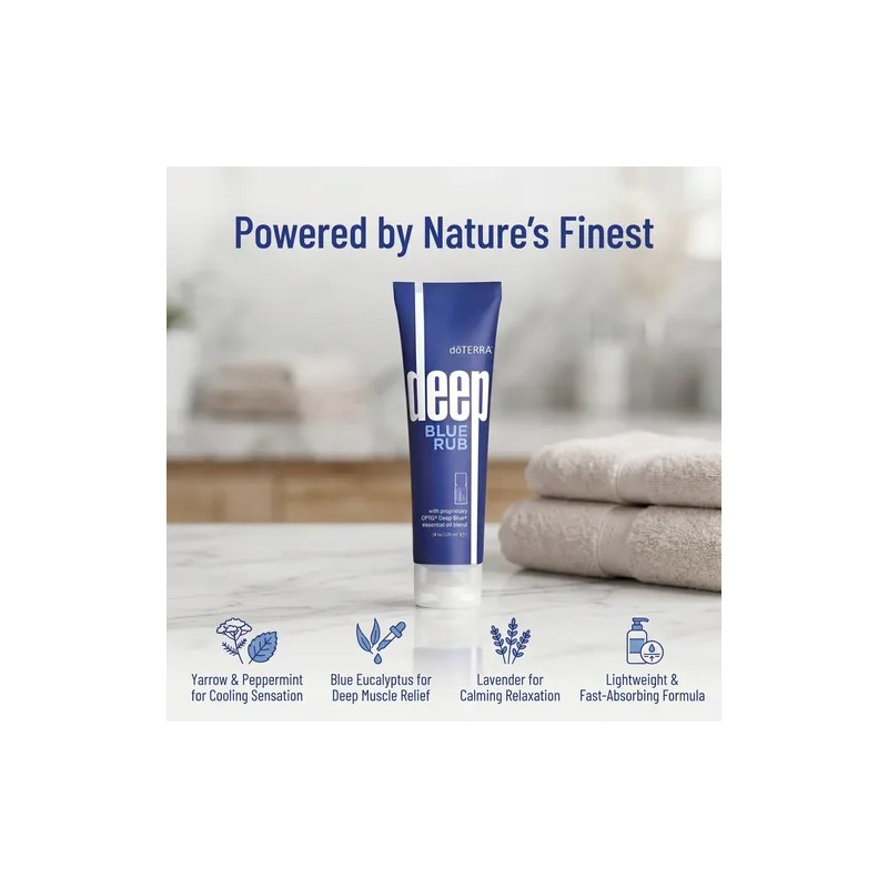 Crema Deep Blue Rub Doterra 120 Ml Con Aroma Mentolado