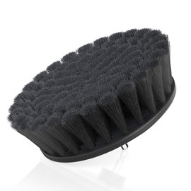 Hoover 6" Hard Bristle Cleaning Brush, for Heavy-Duty Whole-Home Cleaning, Drill and ONEPWR Cordless Scrubber Compatible, AH86300, Black