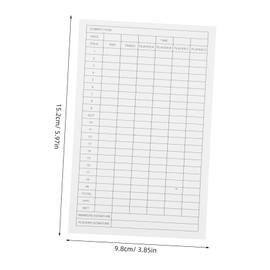 Parliky Golf Scorecards 30pcs Coated Paper Scorecards Portable for Golfer's Score Record