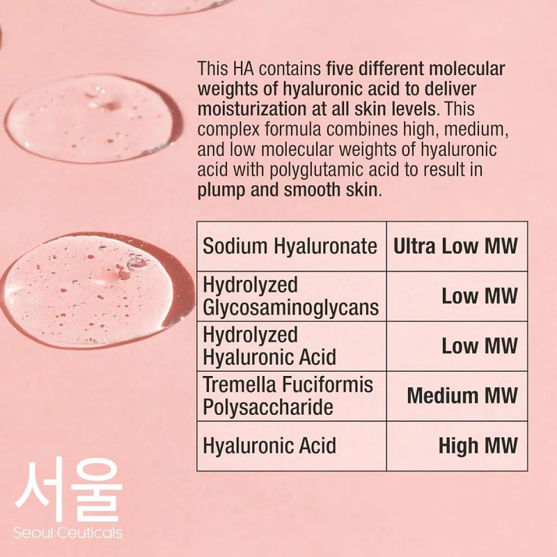Suero Coreano De Acido Hialuronico Mixto Para Hidratacion