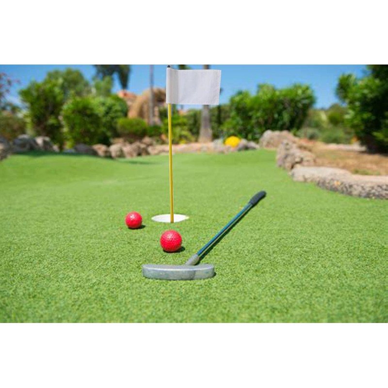 Crestgolf 3Sets Backyard Practice Golf Hole Pole Cup Flag Sticks,
