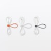 MUJI 23101448 Rubber Cable Ties with Lock, Set of 3