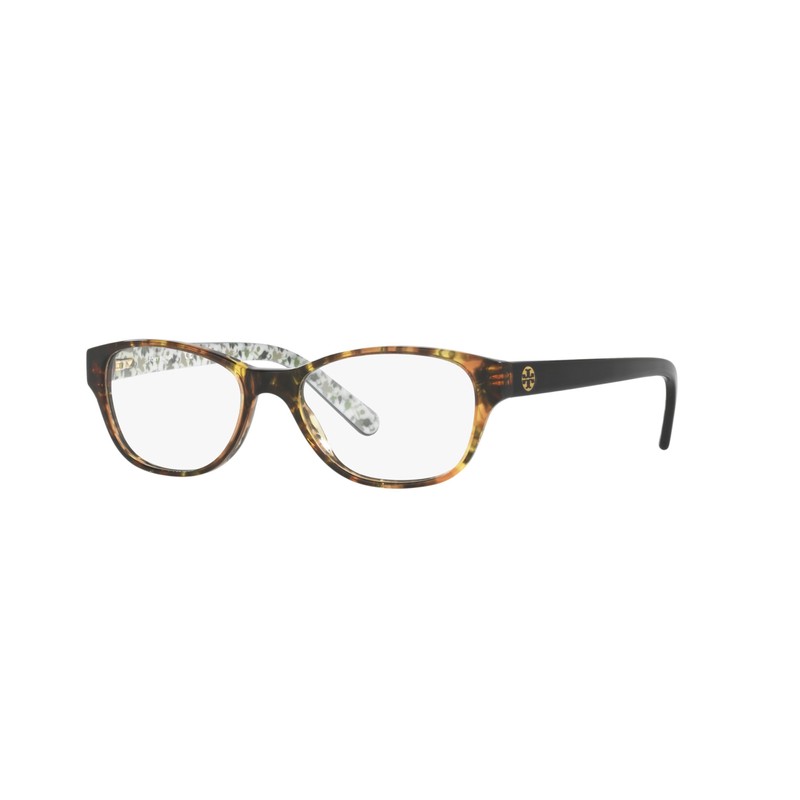 Tory Burch TY2031 Eyeglass Frames 3154-49 - Yellow Tort/black Batik