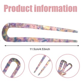 7 Stück Haarnadeln Bobby Pins U-förmige Haarnadeln Französischer Stil French Style hairpin Haarspangen Kopfschmuck für Frauen und Mädchen