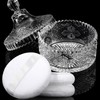 WSYUB 4pcs Dusting Powder Container with Puff, Powder Puff and