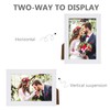 PECULA 2 Pack 4x6 Picture Frame, White Picture Frame for