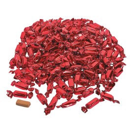 Fun Express - Red Foil Wrapped Caramels (2lbs) for Wedding - Edibles - Soft & Chewy Candy - Caramel & Licorice & Candy Corn - Wedding - 189 Pieces