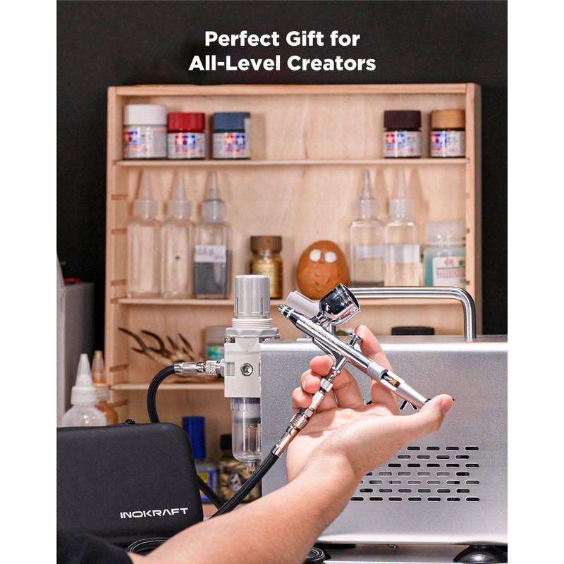 InoKraft Airbrush sets with 3 Nozzle 0.2, 0.3 & 0.5